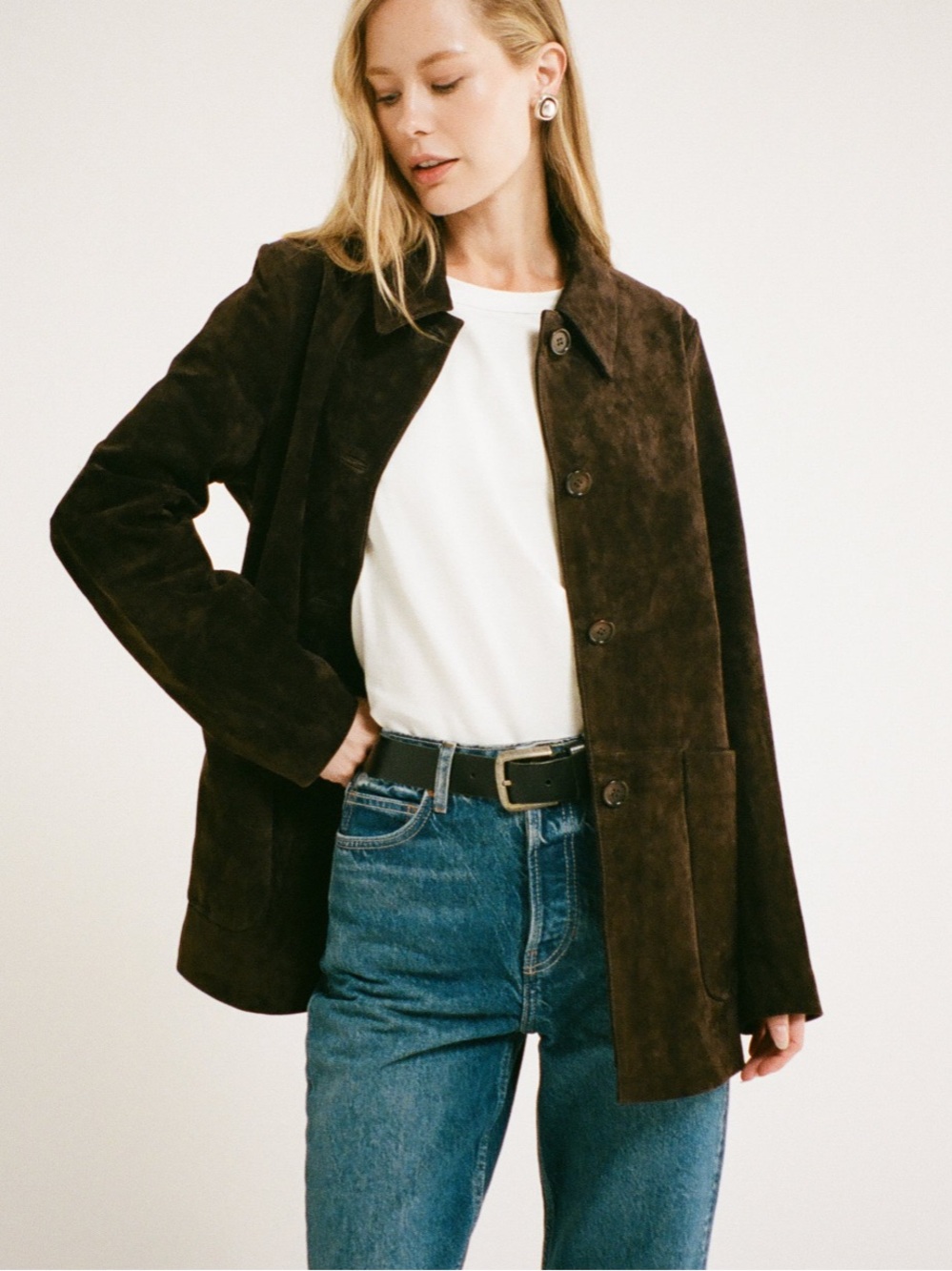 Rumored Dark Brown Suede Yellowstone Jacket